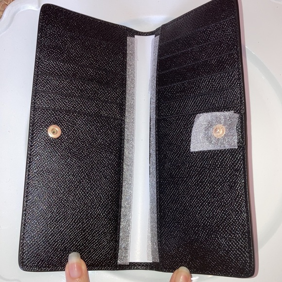 Coach Snap CrossgraIn Leather Slim Wallet - Picture 5 of 6